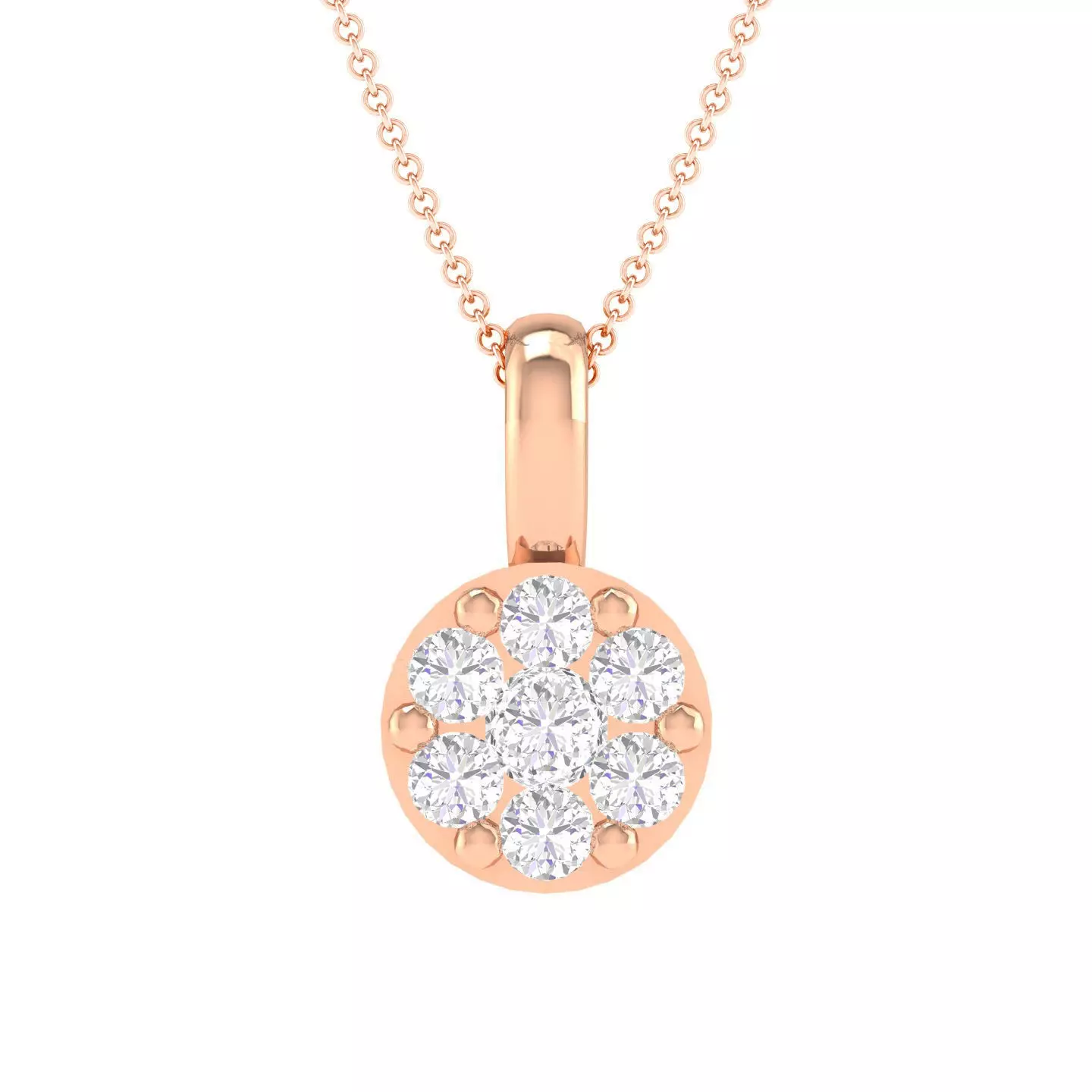 Women round pendant 3dm stl render detail 3D print model_0