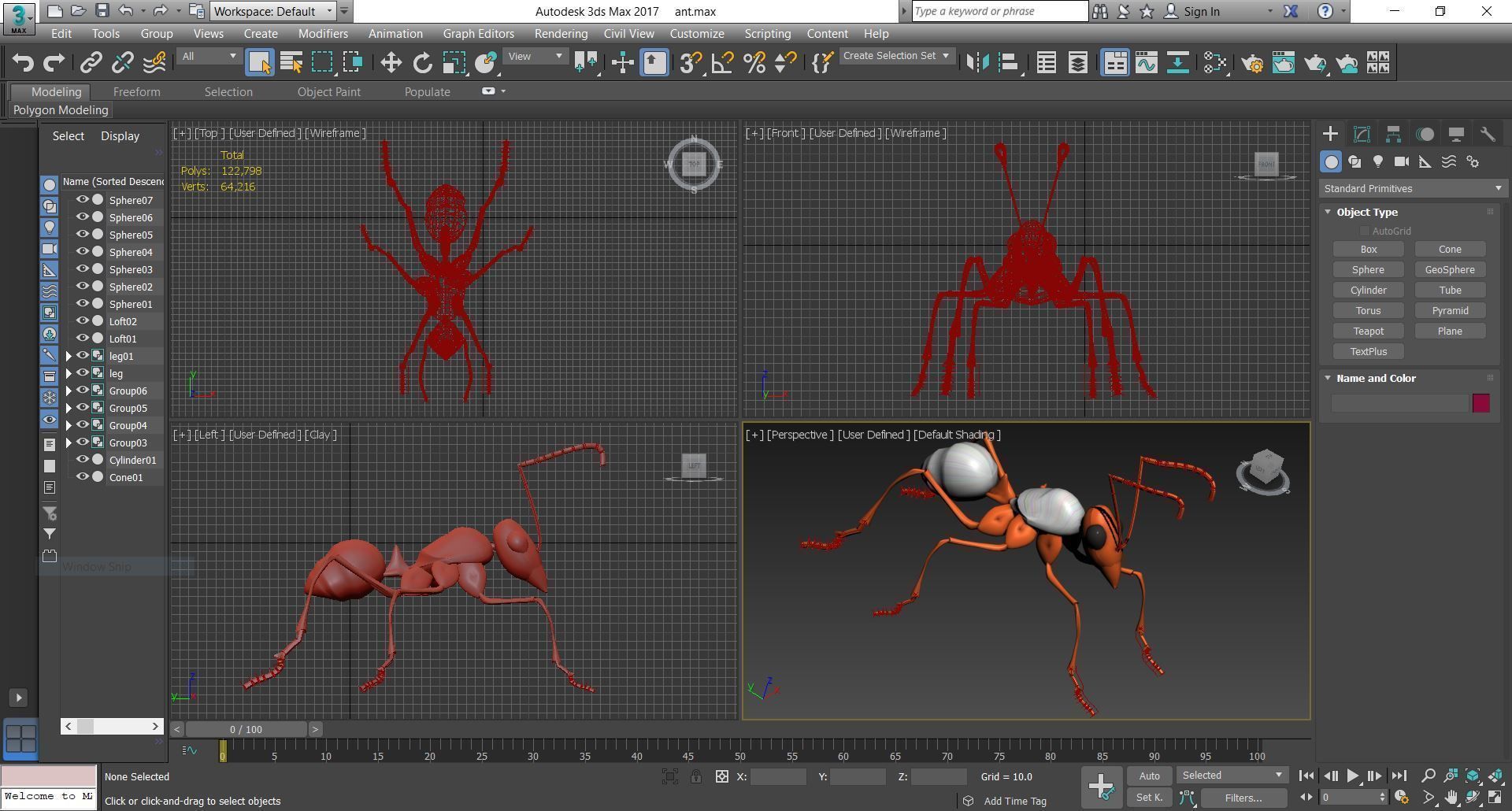 Animal - ant 3D model_5