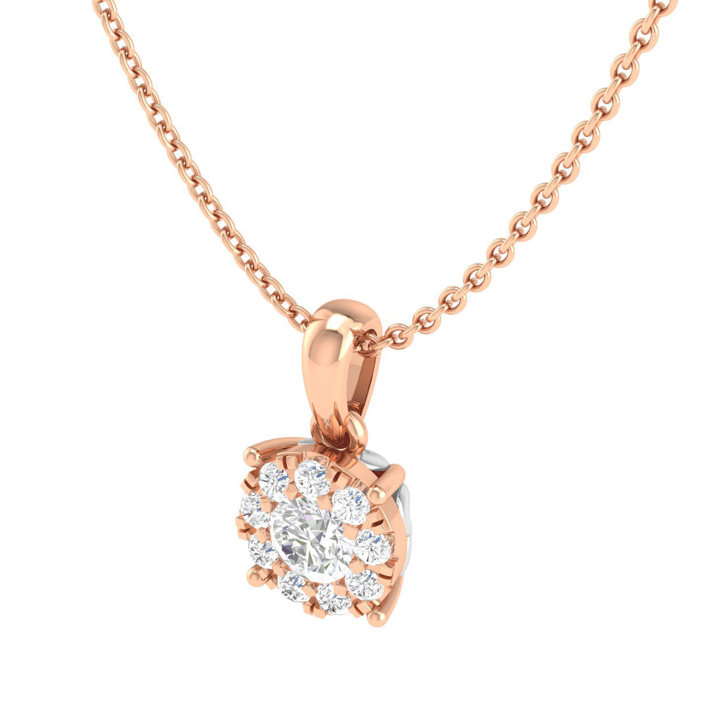 Women round pendant 3dm stl render detail 3D print model_2