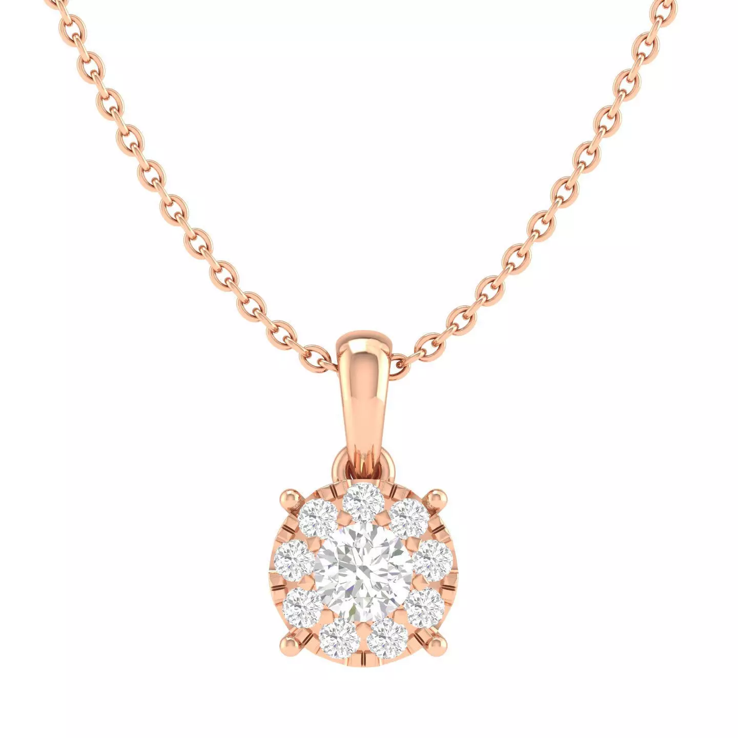 Women round pendant 3dm stl render detail 3D print model_0