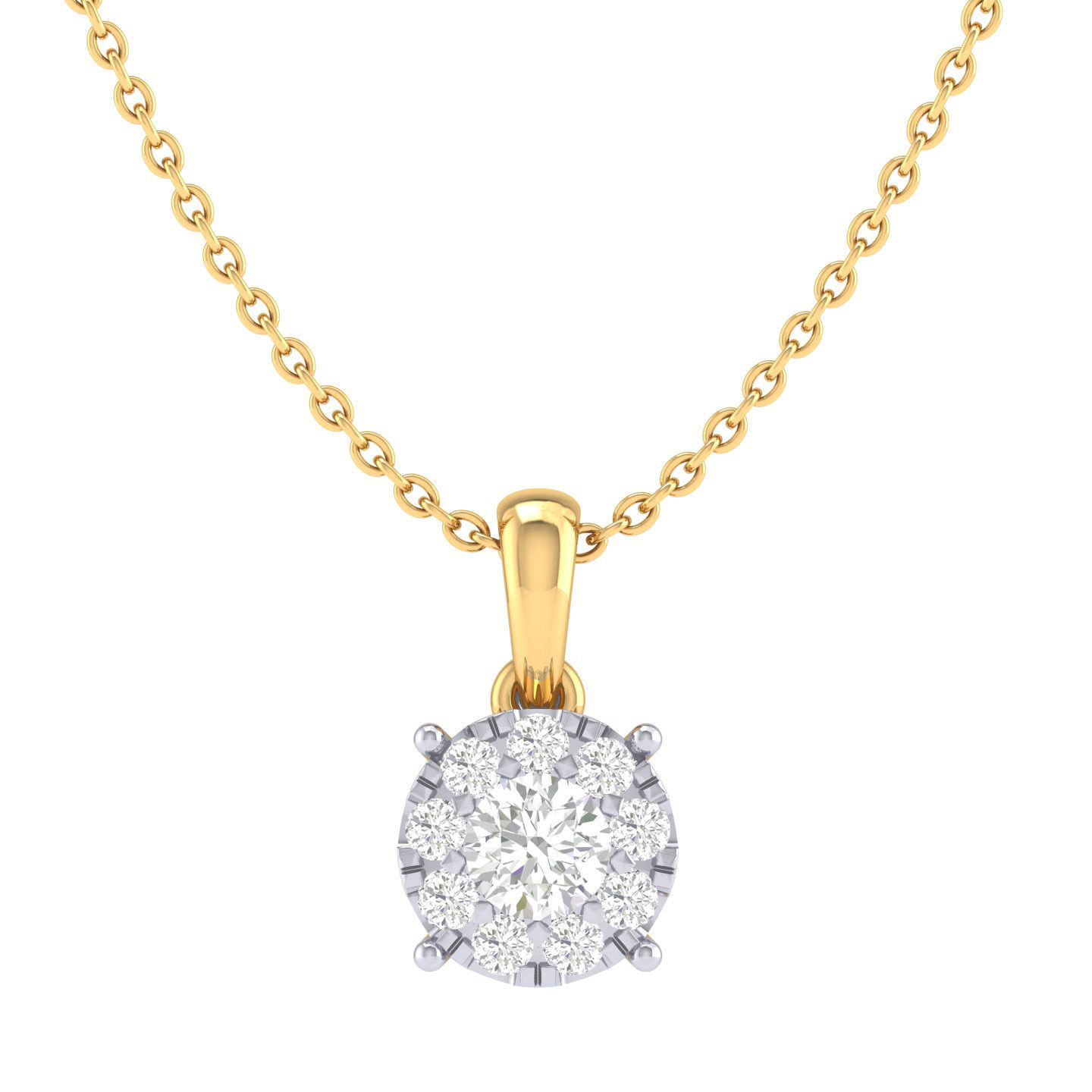 Women round pendant 3dm stl render detail 3D print model_6