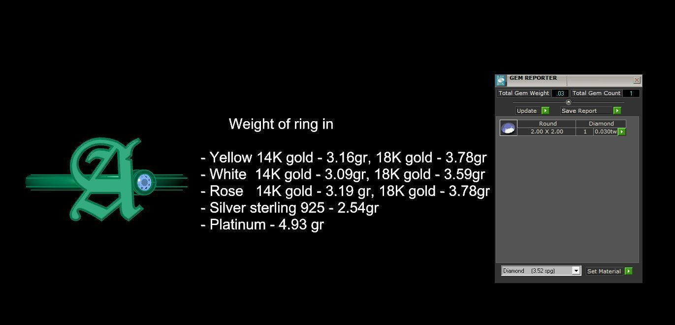 - Old English font ring A 3D print model_12