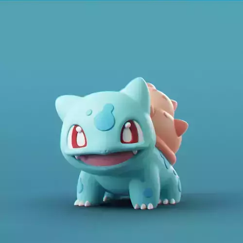 Pokemon - Water Bulbasaur 3D print model