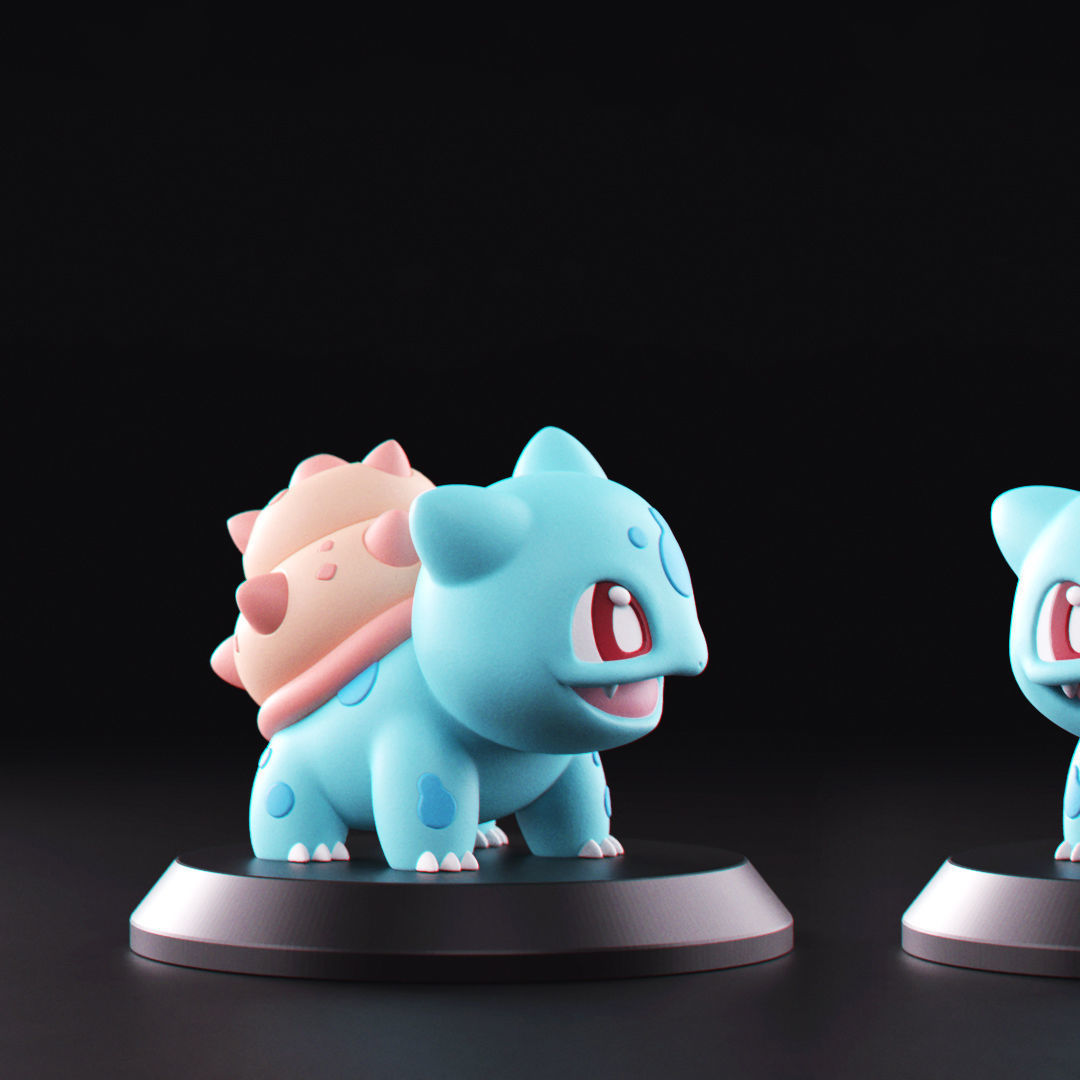 Pokemon - Water Bulbasaur 3D print model_2