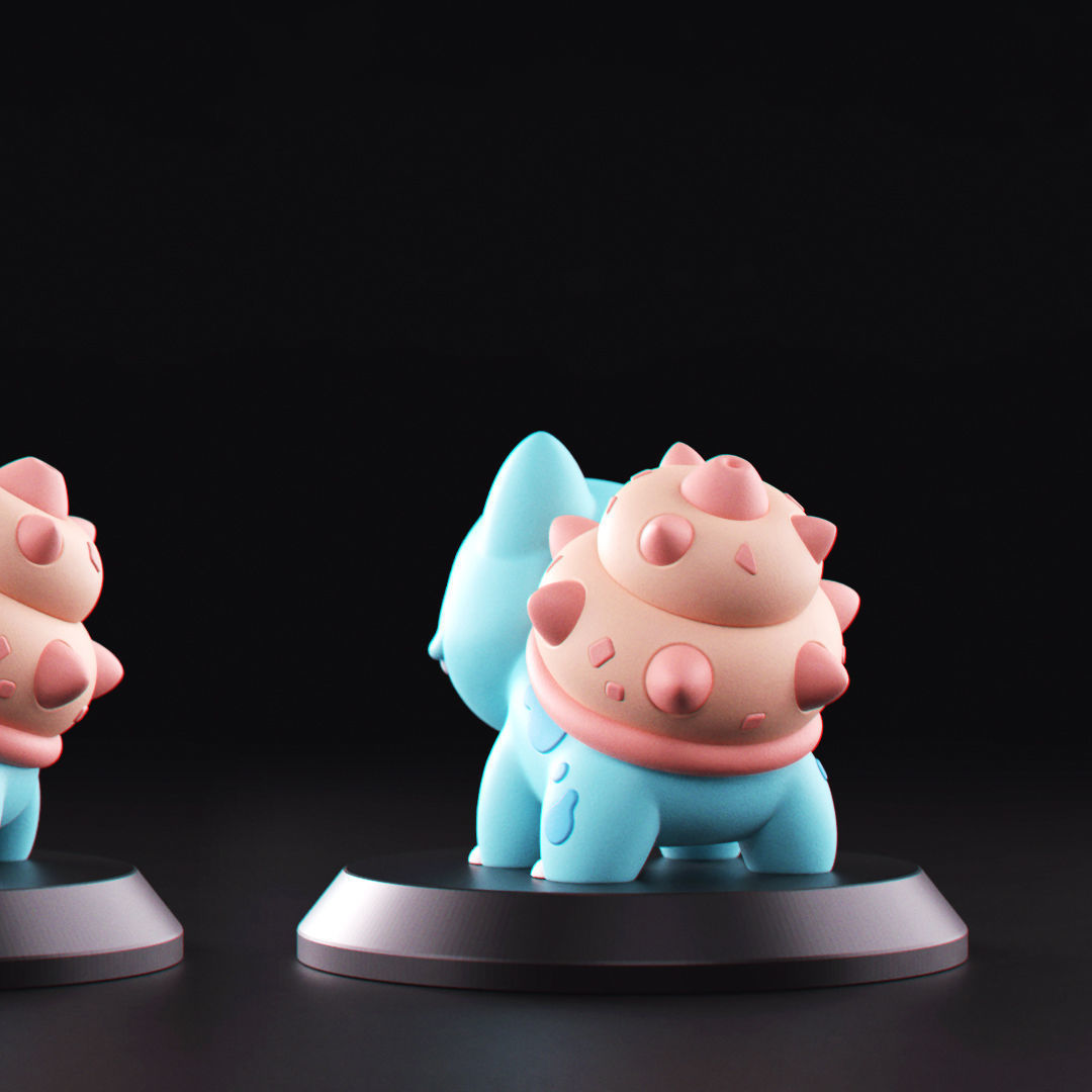 Pokemon - Water Bulbasaur 3D print model_4