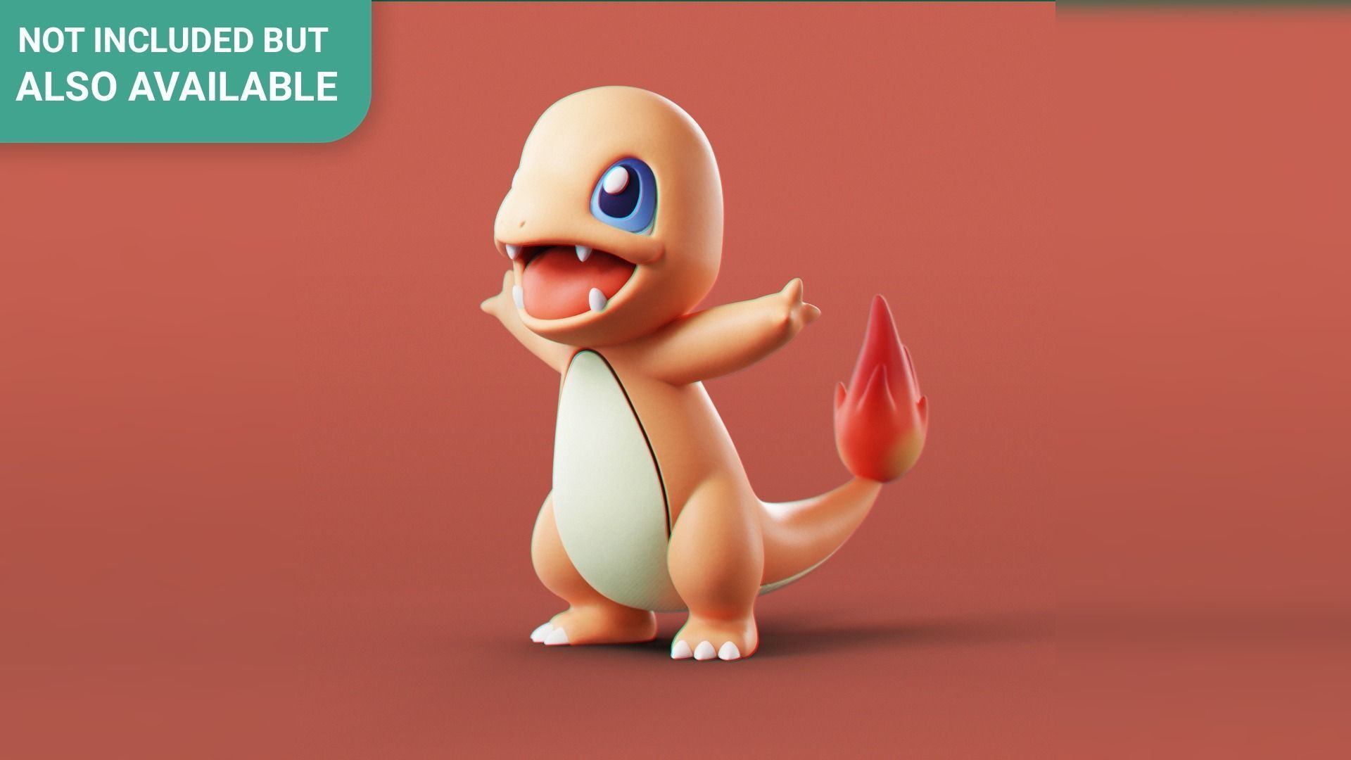 Pokemon - Grass Charmander 3D print model_6