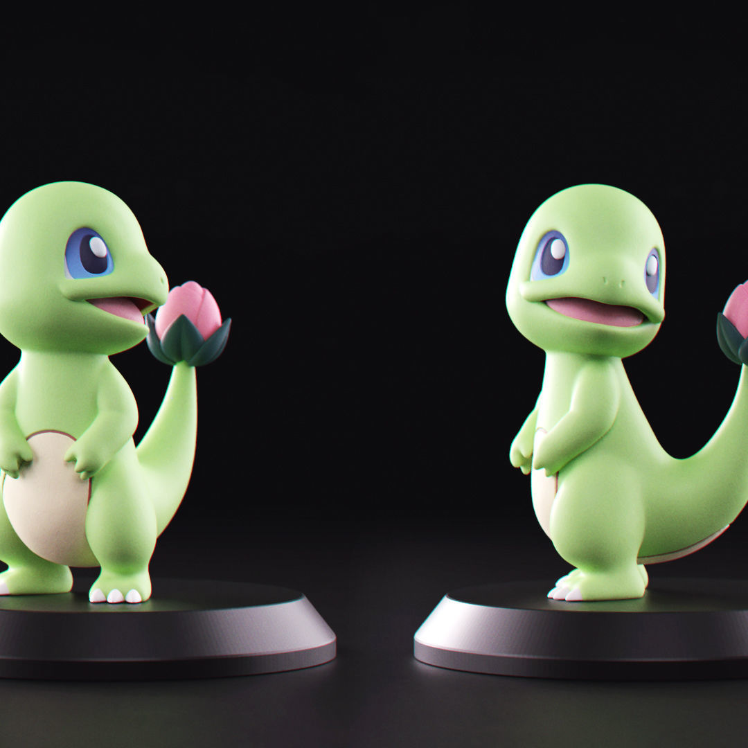 Pokemon - Grass Charmander 3D print model_3