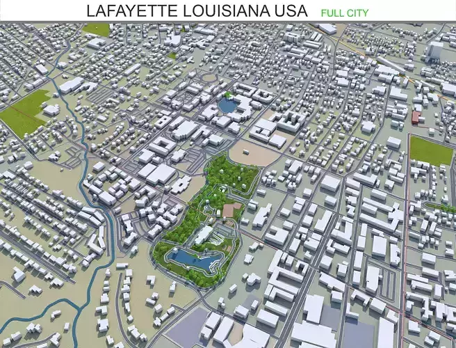 Lafayette Louisiana USA 25km