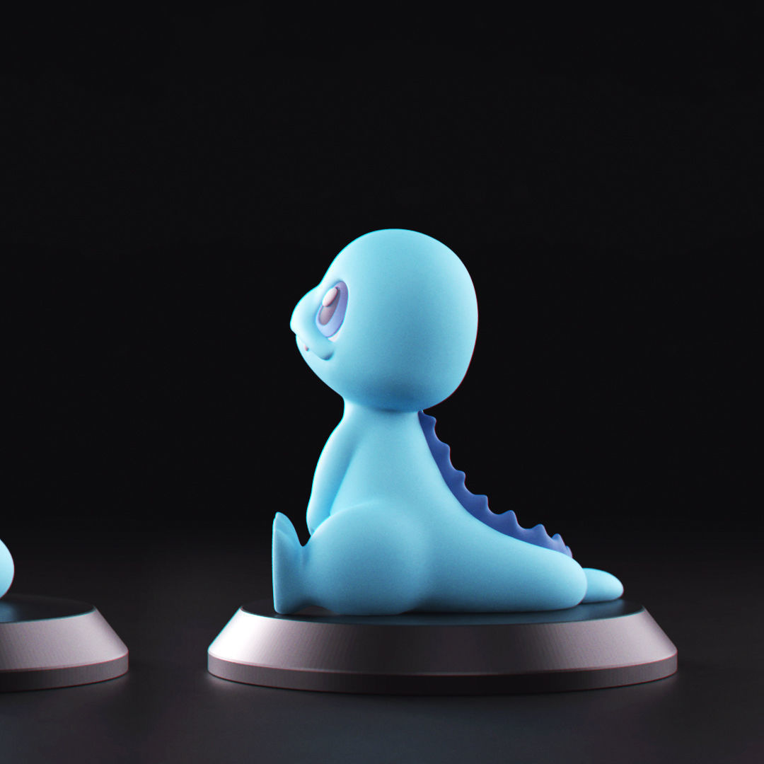 Pokemon - Water Charmander 3D print model_4