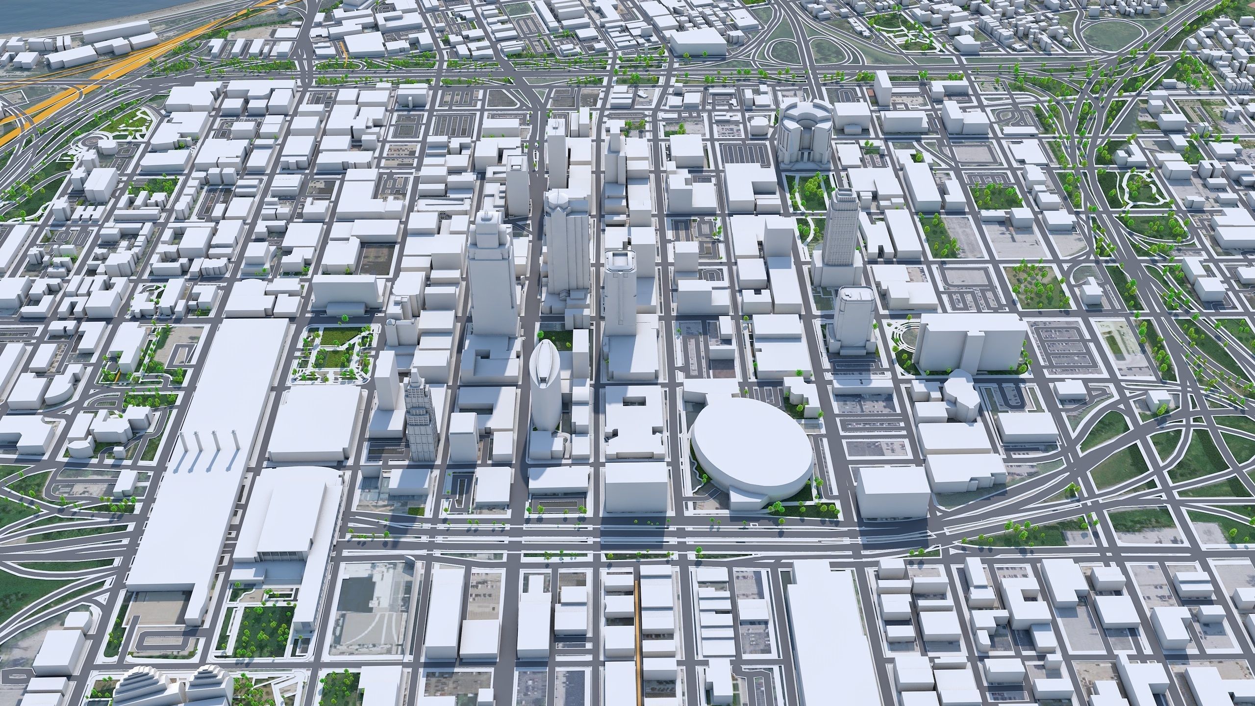 Kansas City Missouri USA Low-poly 3D model_1
