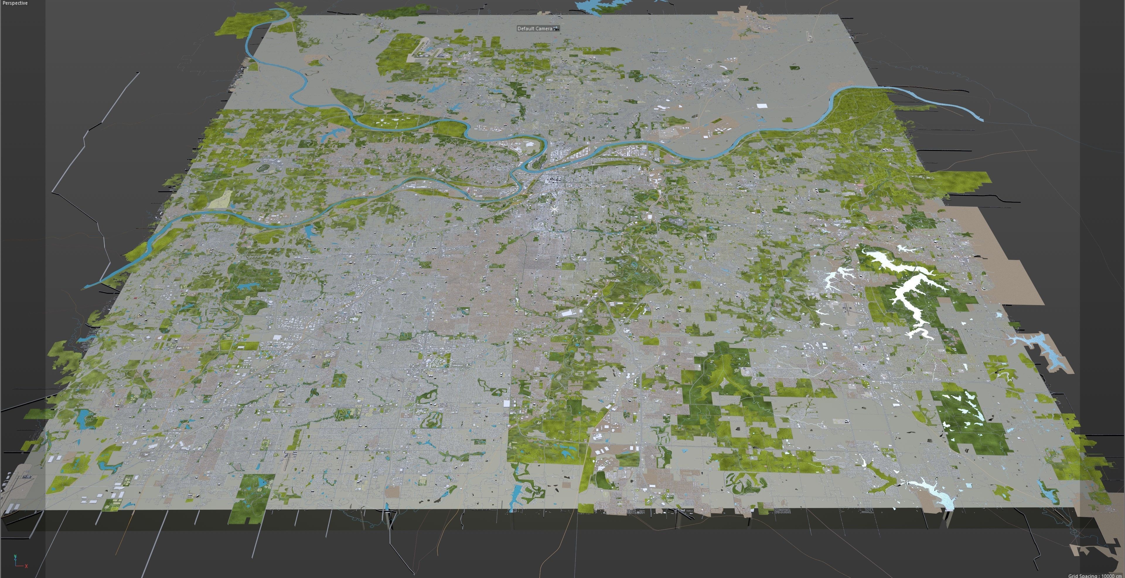 Kansas City Missouri USA Low-poly 3D model_23