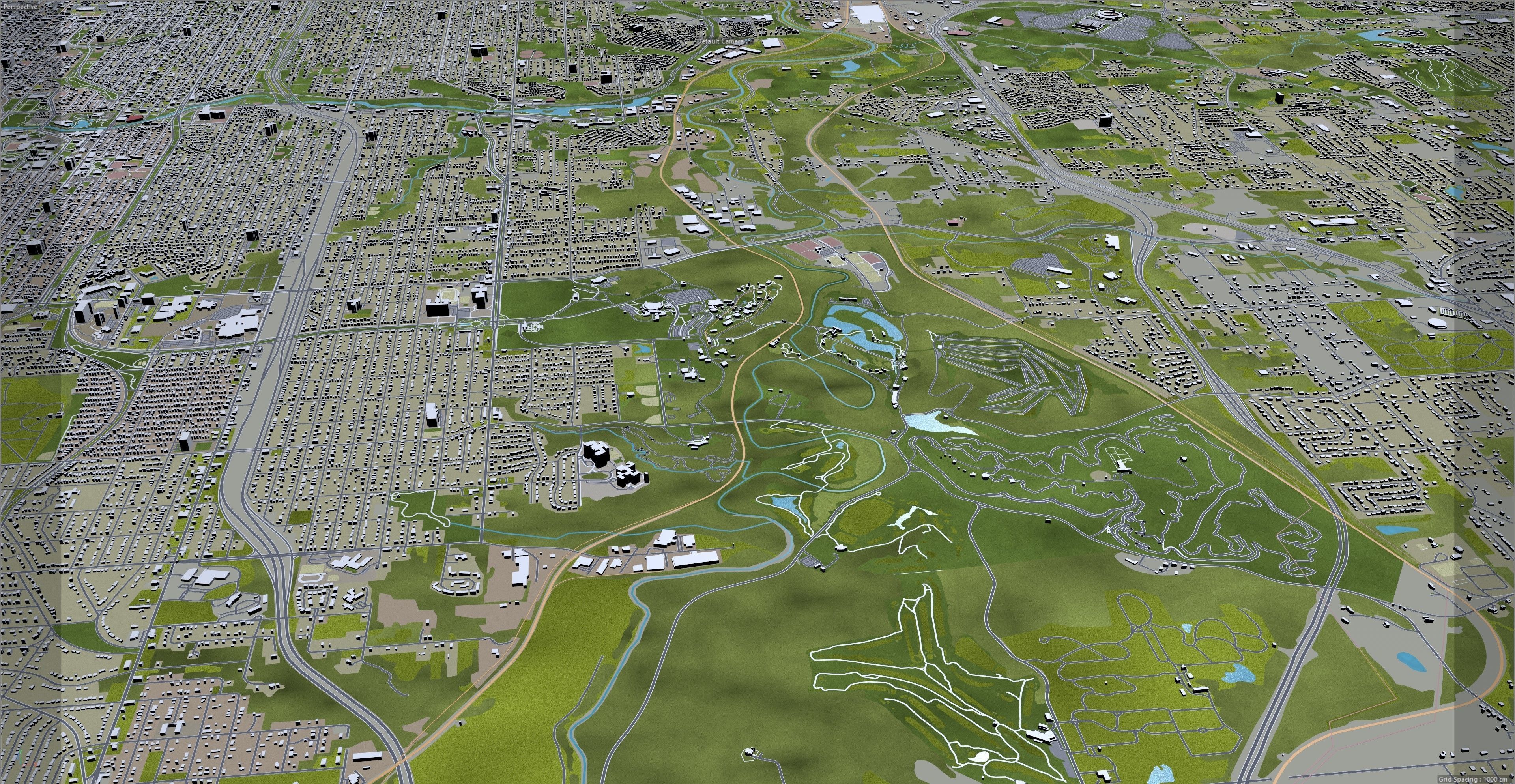 Kansas City Missouri USA Low-poly 3D model_25