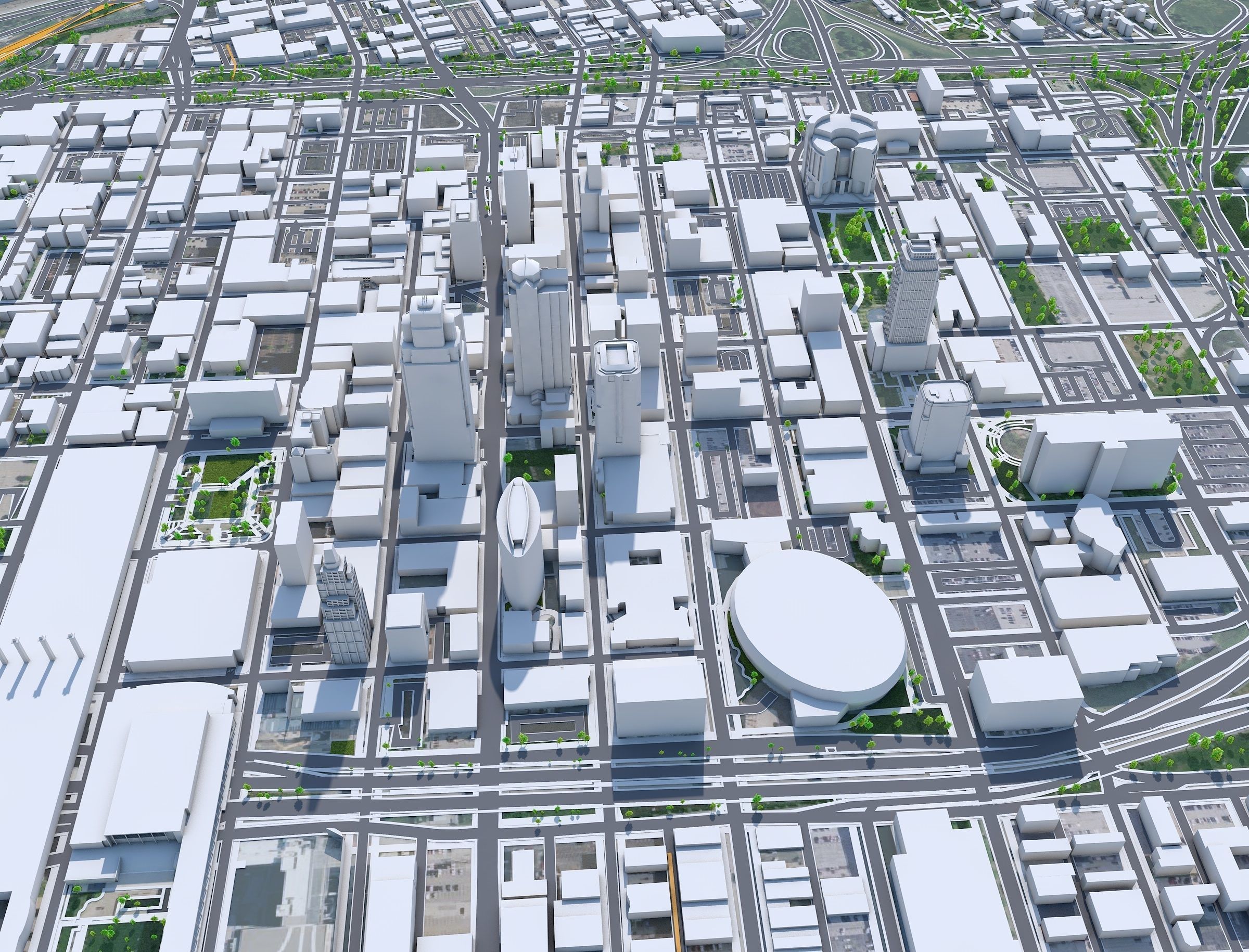 Kansas City Missouri USA Low-poly 3D model_33