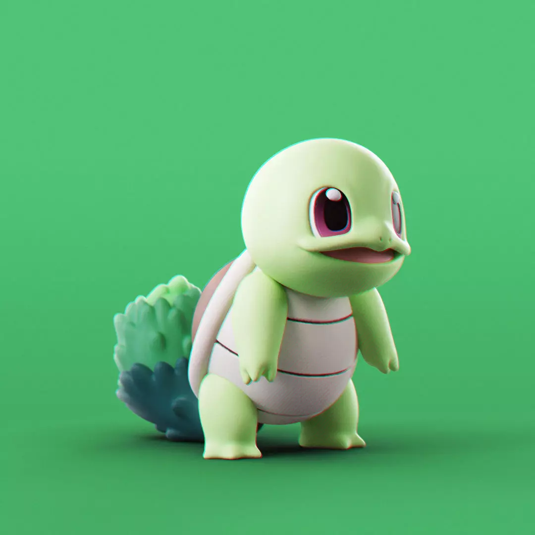 Pokemon - Grass Squirtle 3D print model_0