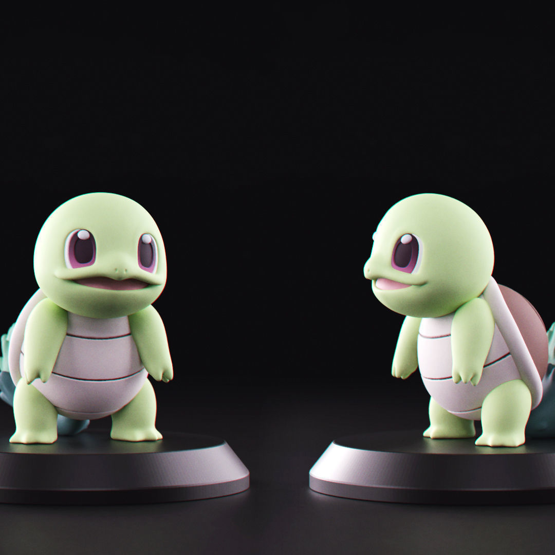 Pokemon - Grass Squirtle 3D print model_3