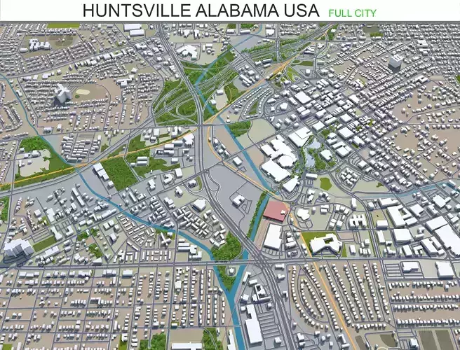 Huntsville Alabama USA 50km