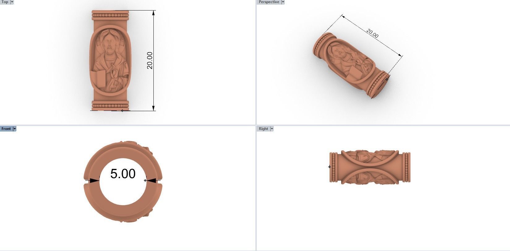 Orthodox Chain insert 3D print model_3