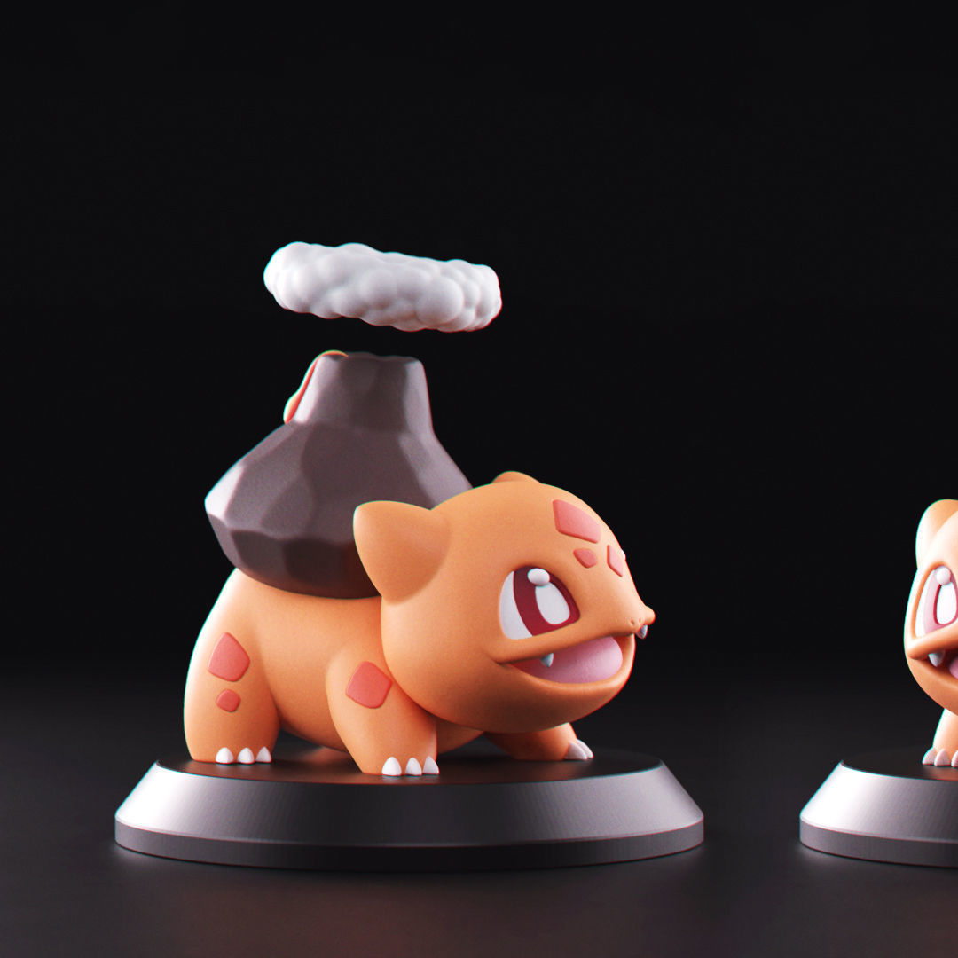 Pokemon - All Starters 3D Model Collection_28
