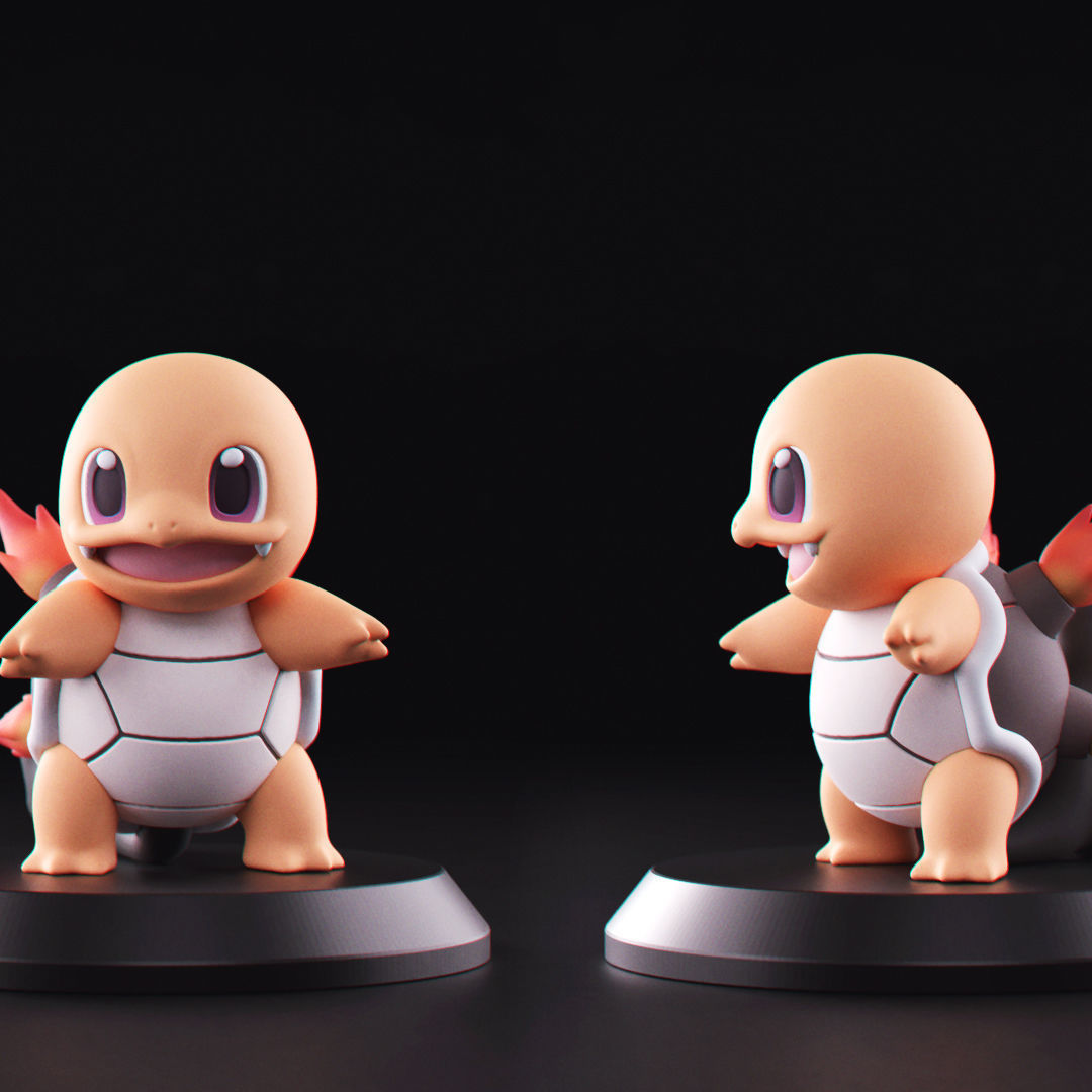 Pokemon - All Starters 3D Model Collection_26