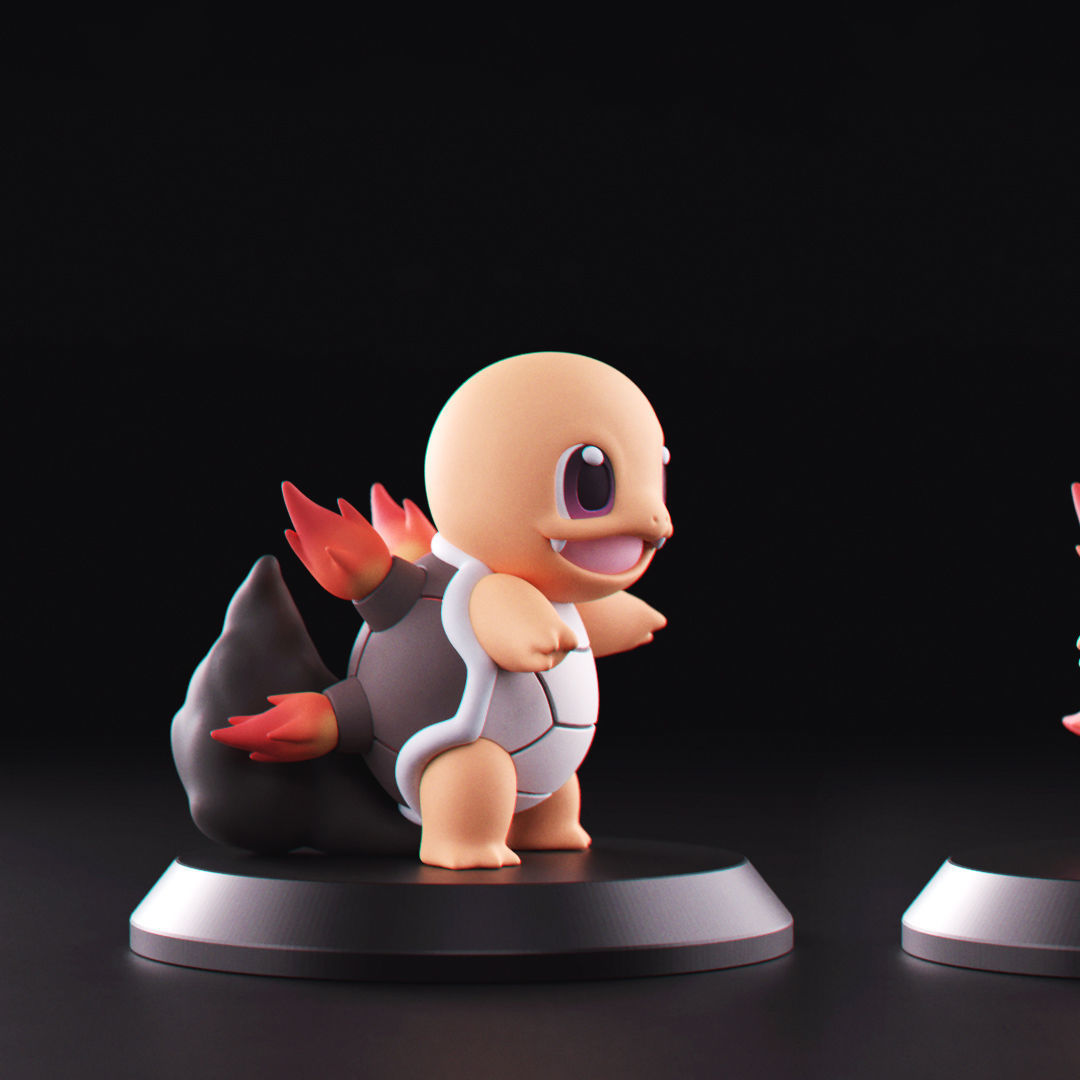 Pokemon - All Starters 3D Model Collection_25