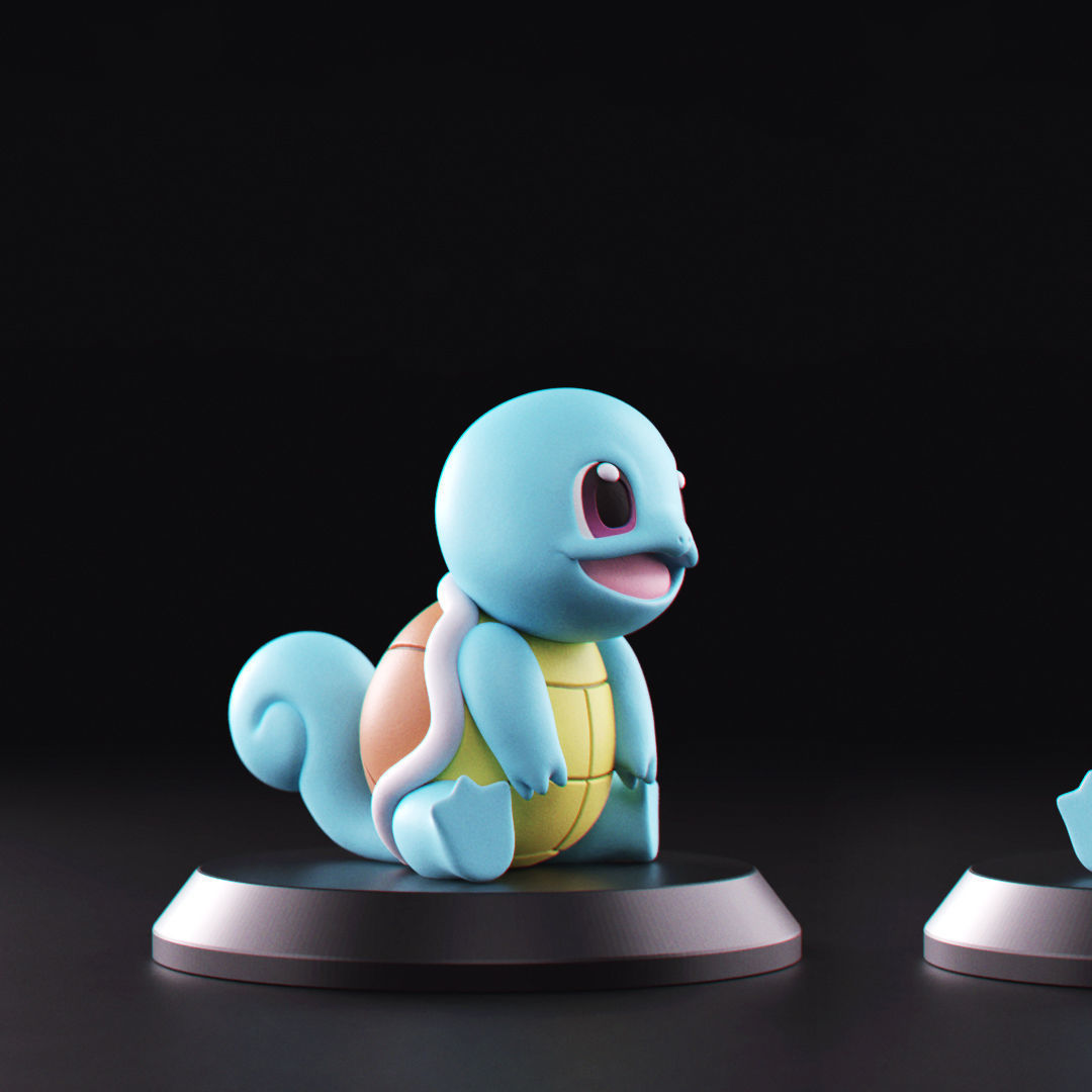 Pokemon - All Starters 3D Model Collection_16
