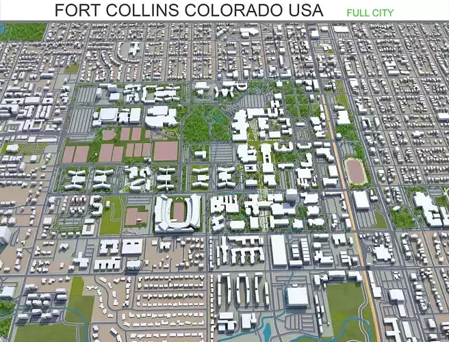 Fort Collins Colorado USA 30km