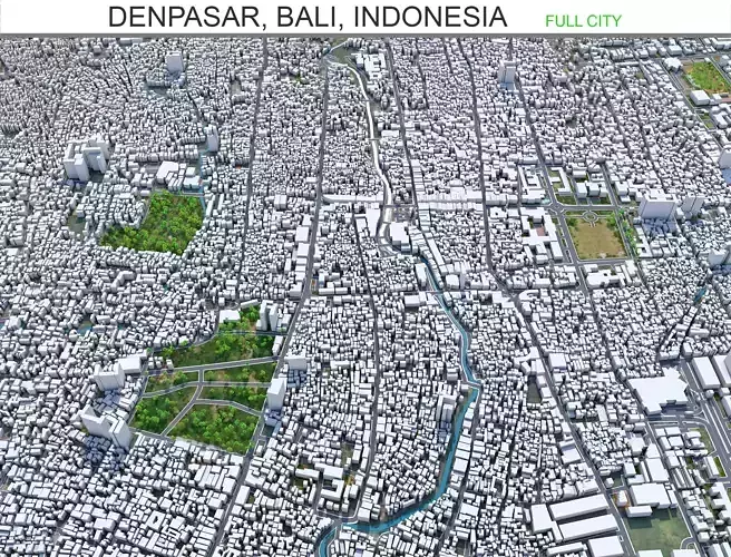 Denpasar Bali Indonesia 30km