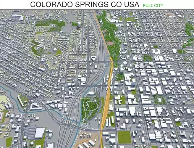 Colorado Springs Colorado USA 60km