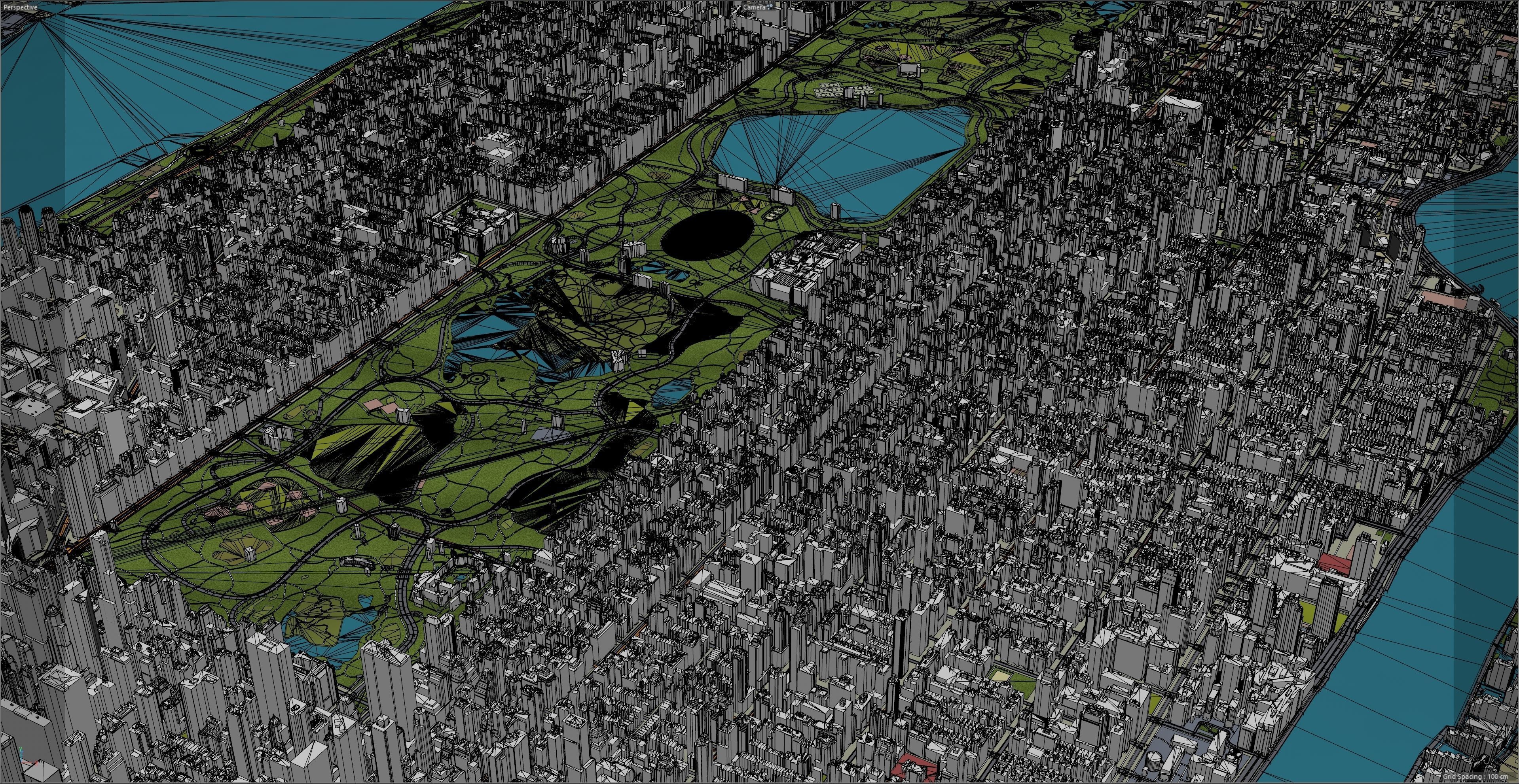 Central Park - Manhattan - New York  Low-poly 3D model_12