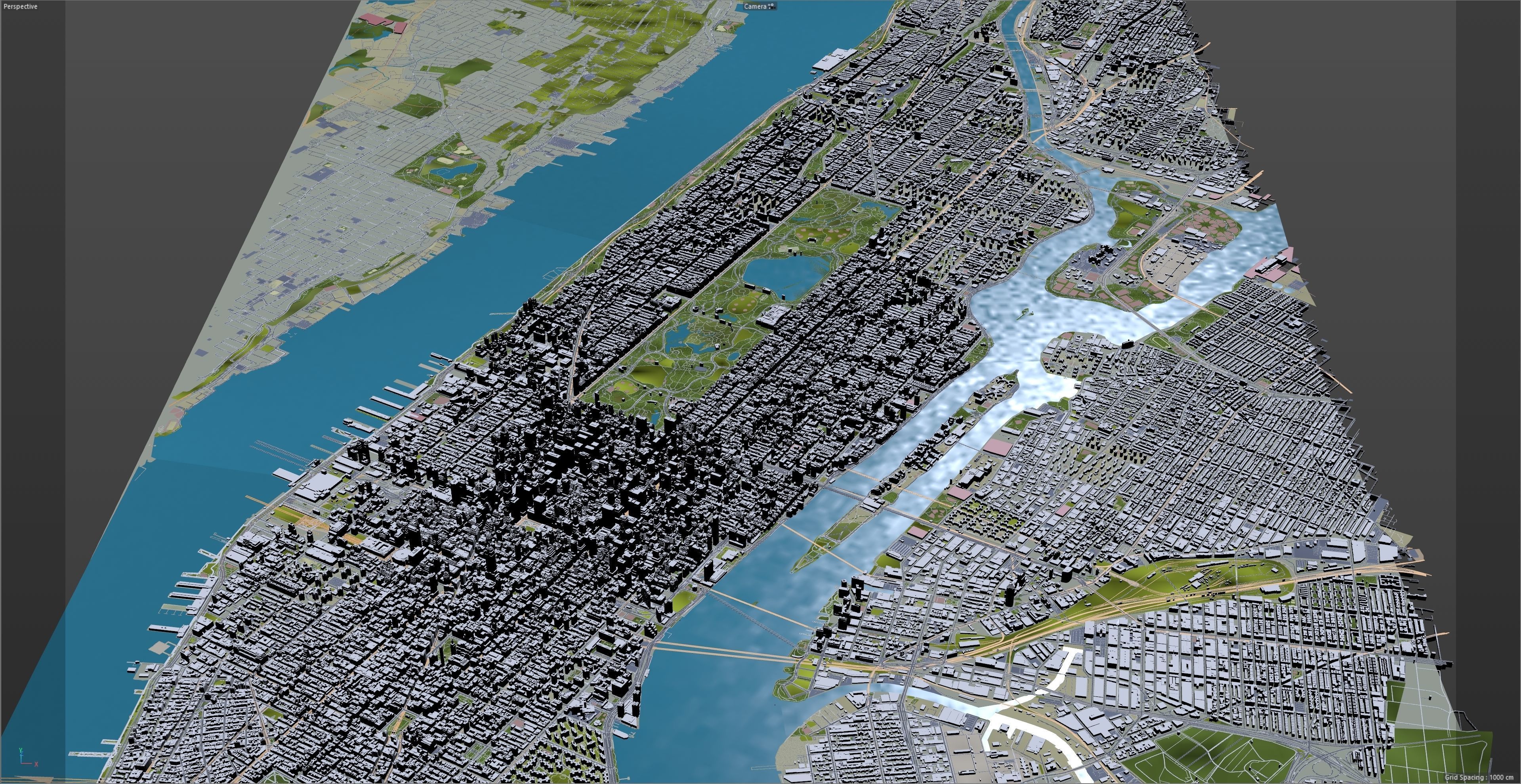 Central Park - Manhattan - New York  Low-poly 3D model_9