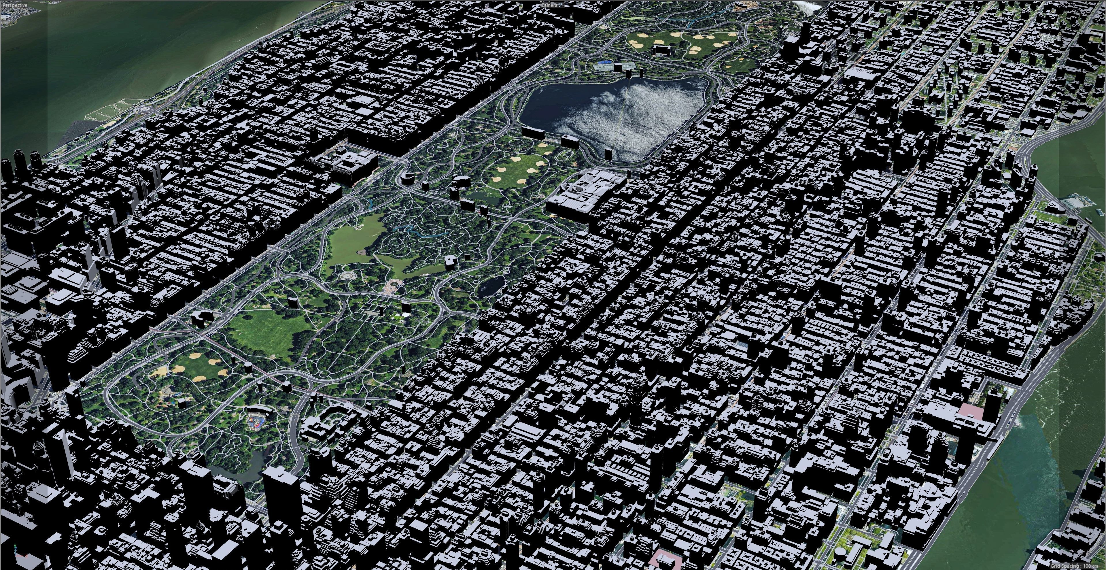 Central Park - Manhattan - New York  Low-poly 3D model_11