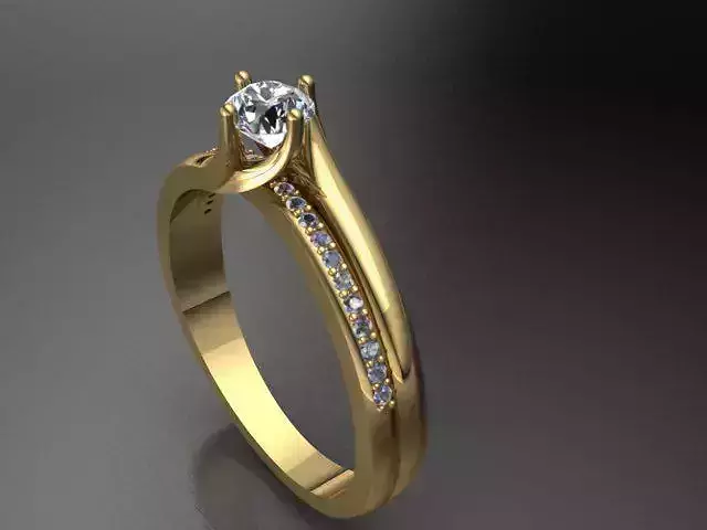 3d model  female ring
