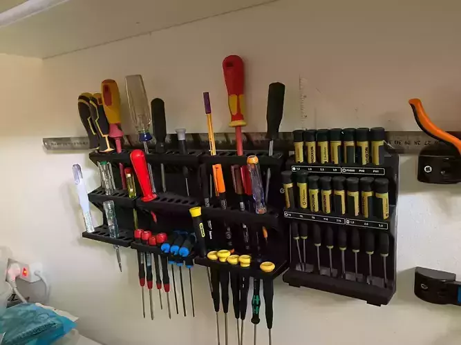 Wall Mount Tool Organizer Rack 3D print model