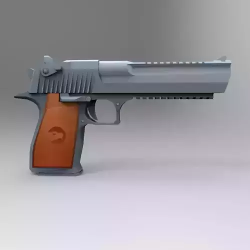 Desert Eagle Low Poly Mobile Game Ready model