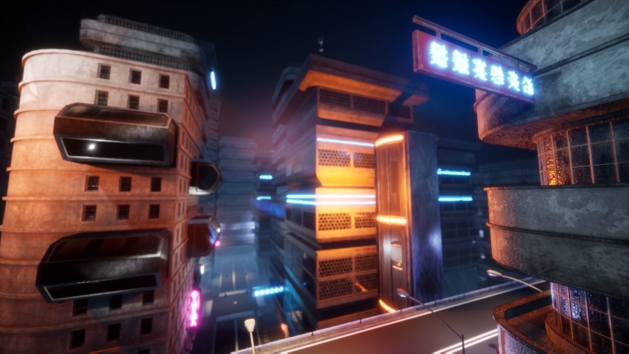 Cyberpunk - Asset Pack Low-poly 3D model_122