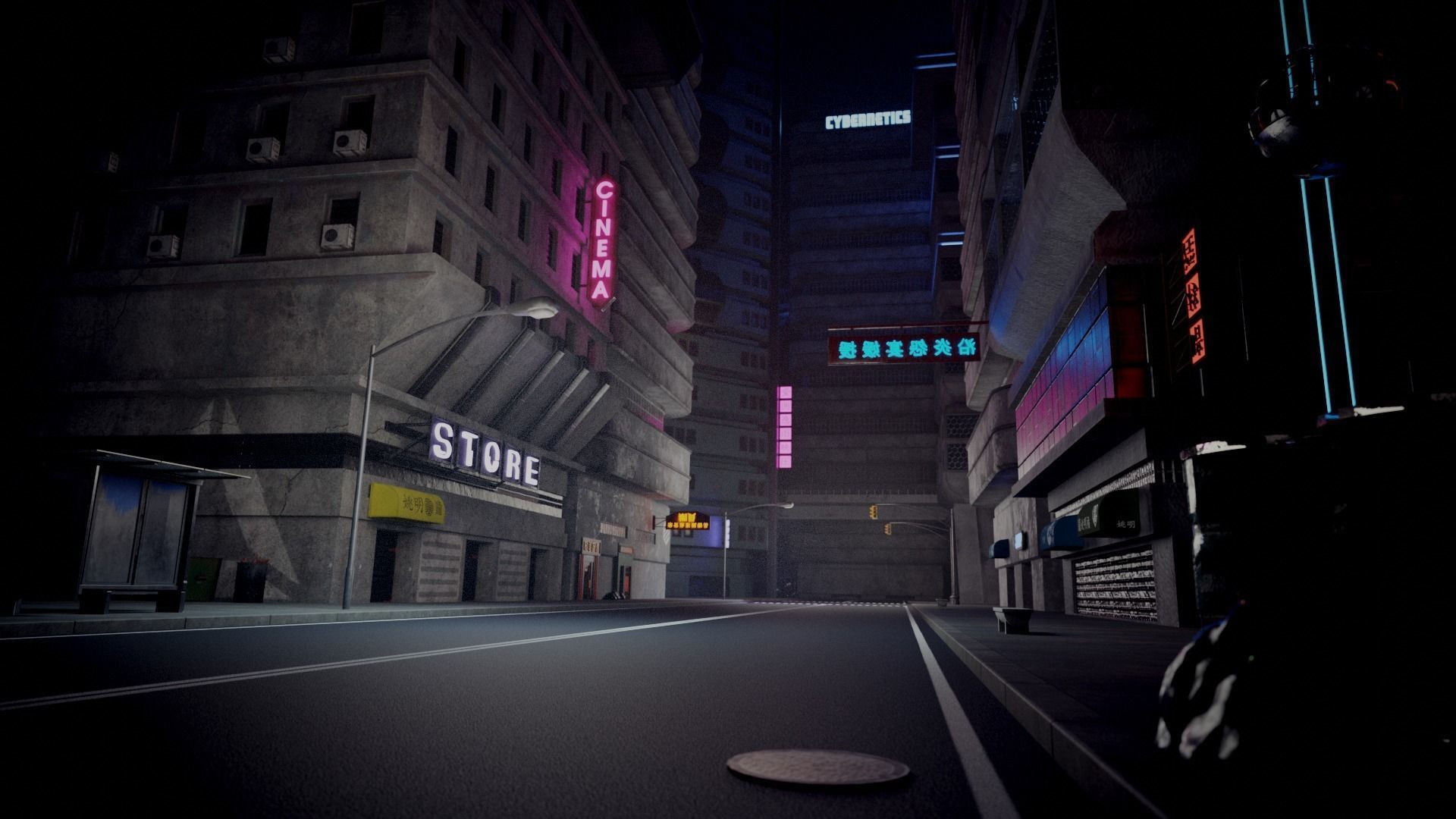 Cyberpunk - Asset Pack Low-poly 3D model_12