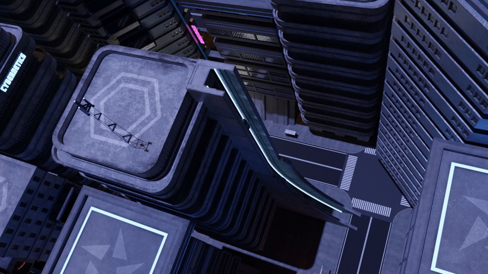 Cyberpunk - Asset Pack Low-poly 3D model_15