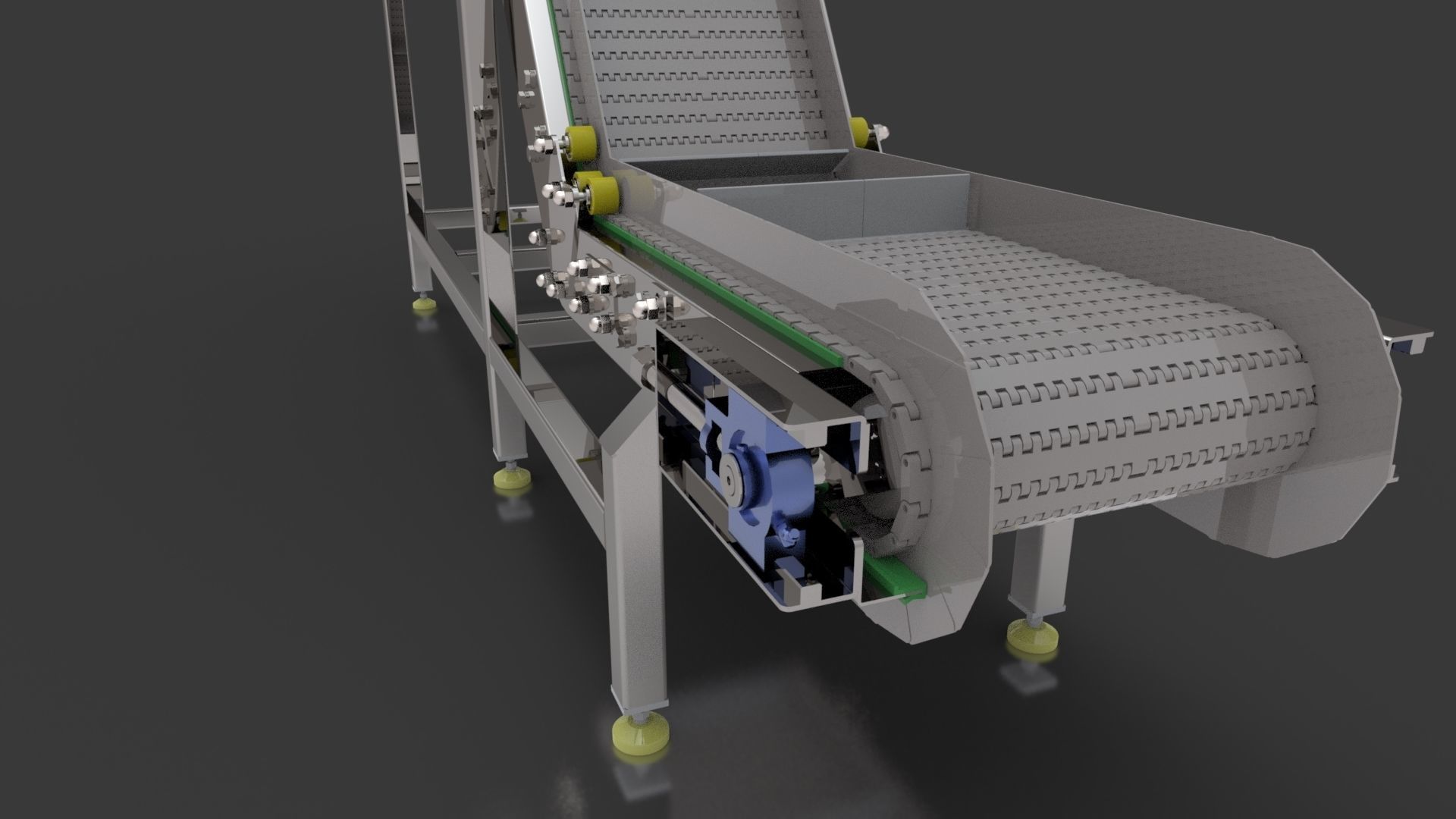 Food Conveyor 3D model_2