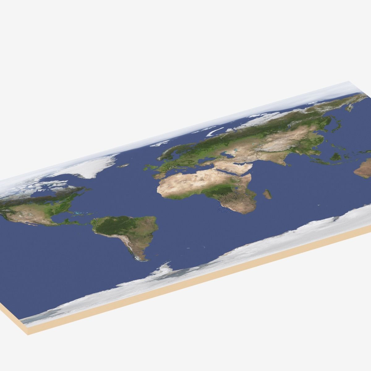 World Map Low-poly 3D model_16