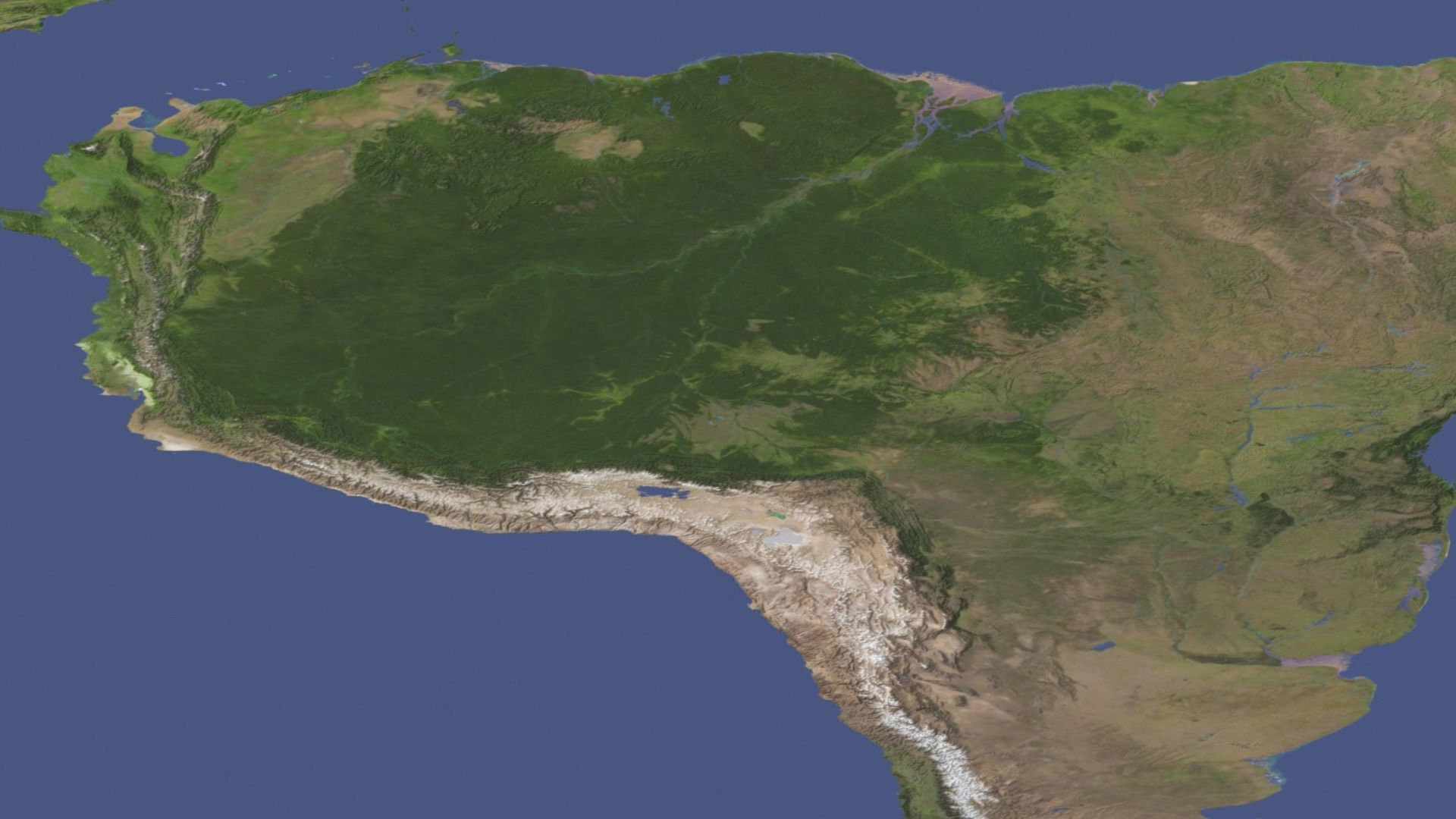 World Map Low-poly 3D model_5