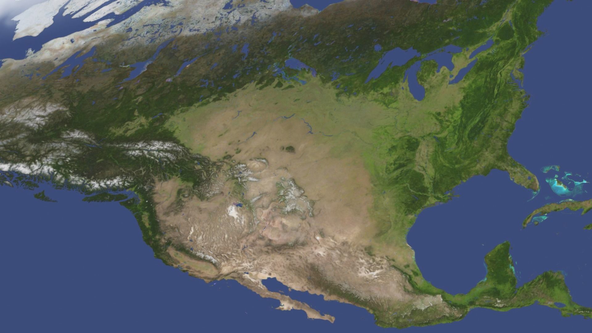 World Map Low-poly 3D model_4