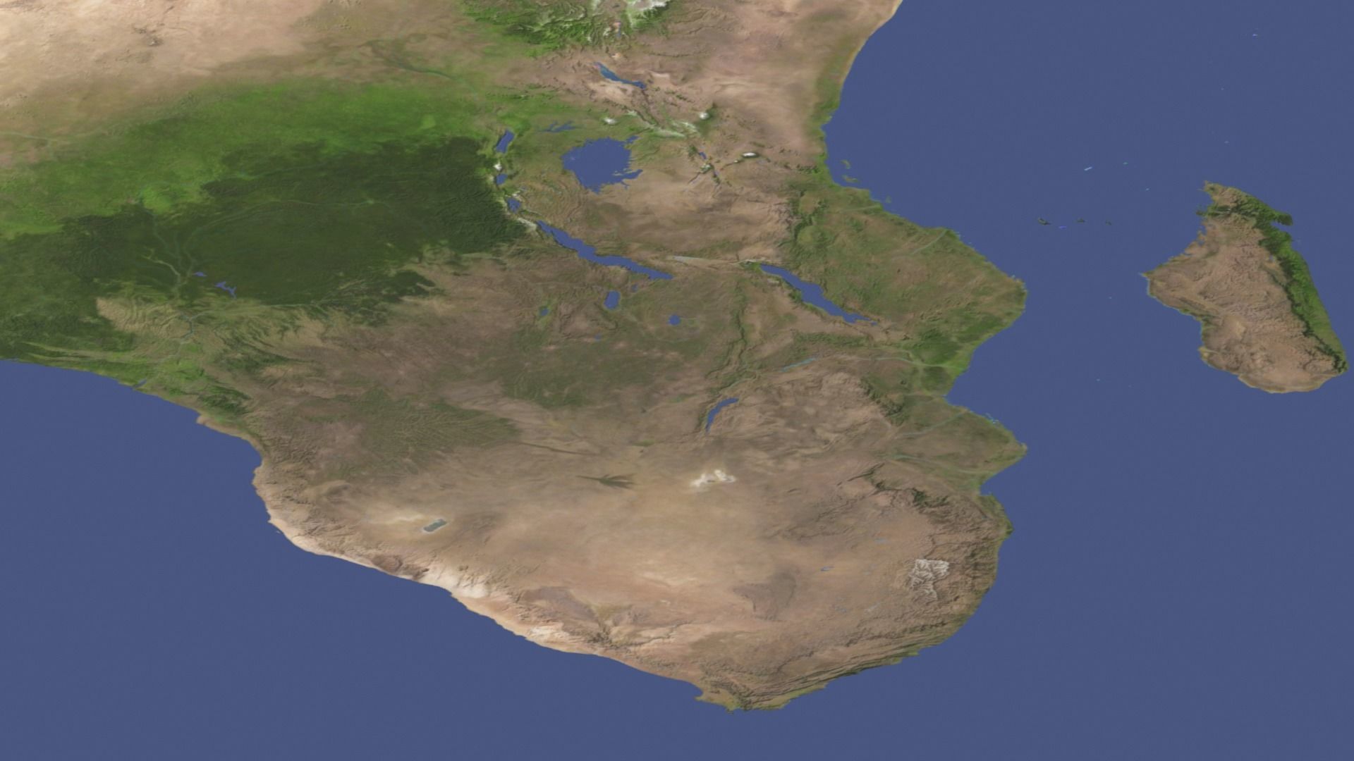 World Map Low-poly 3D model_8