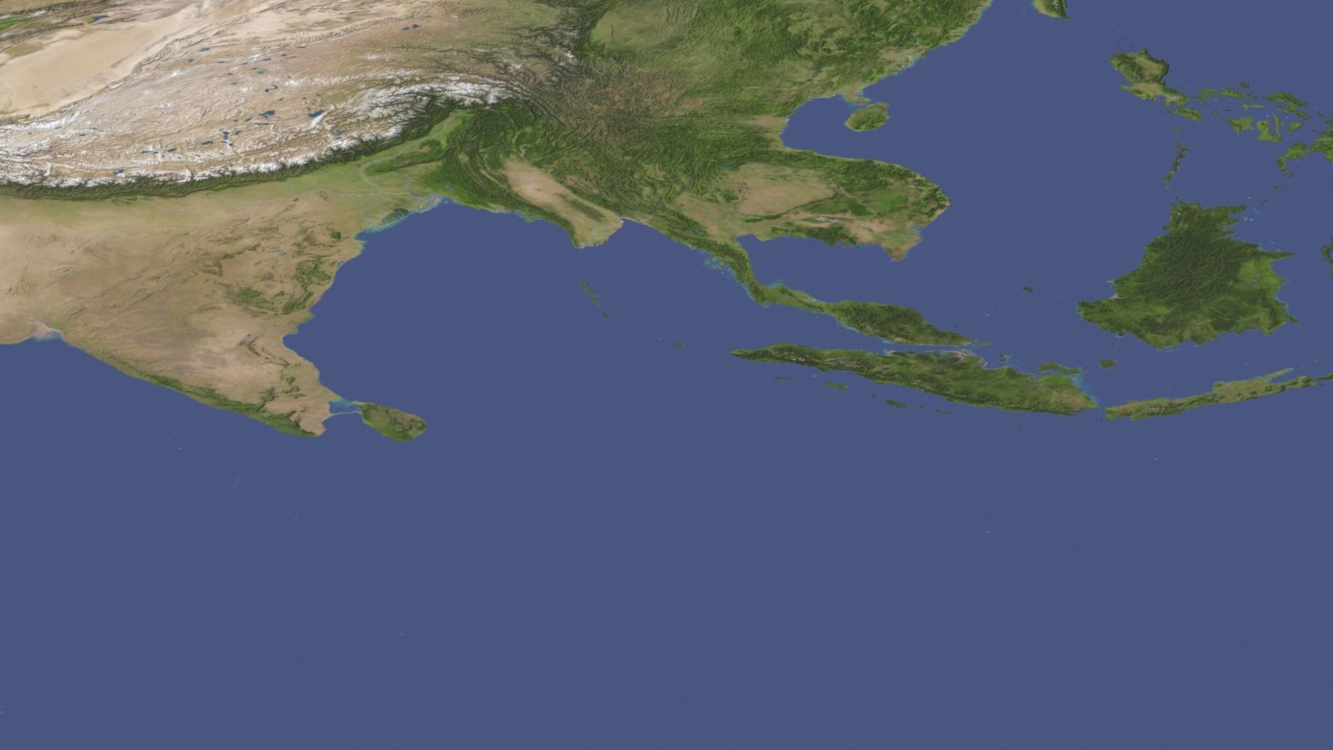 World Map Low-poly 3D model_11