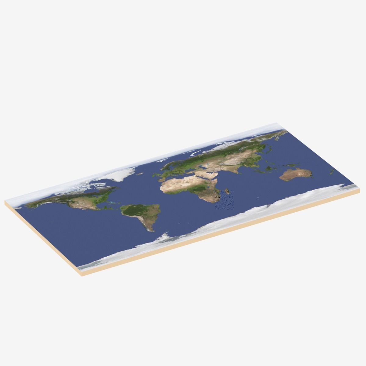 World Map Low-poly 3D model_15