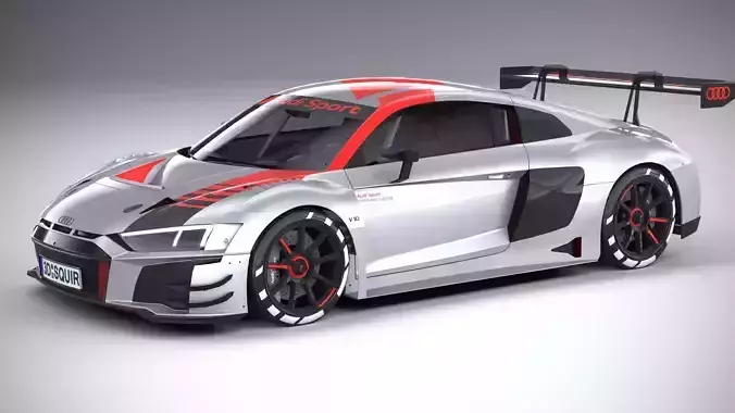 Audi R8 LMS GT3 2020 lowpoly 3D model