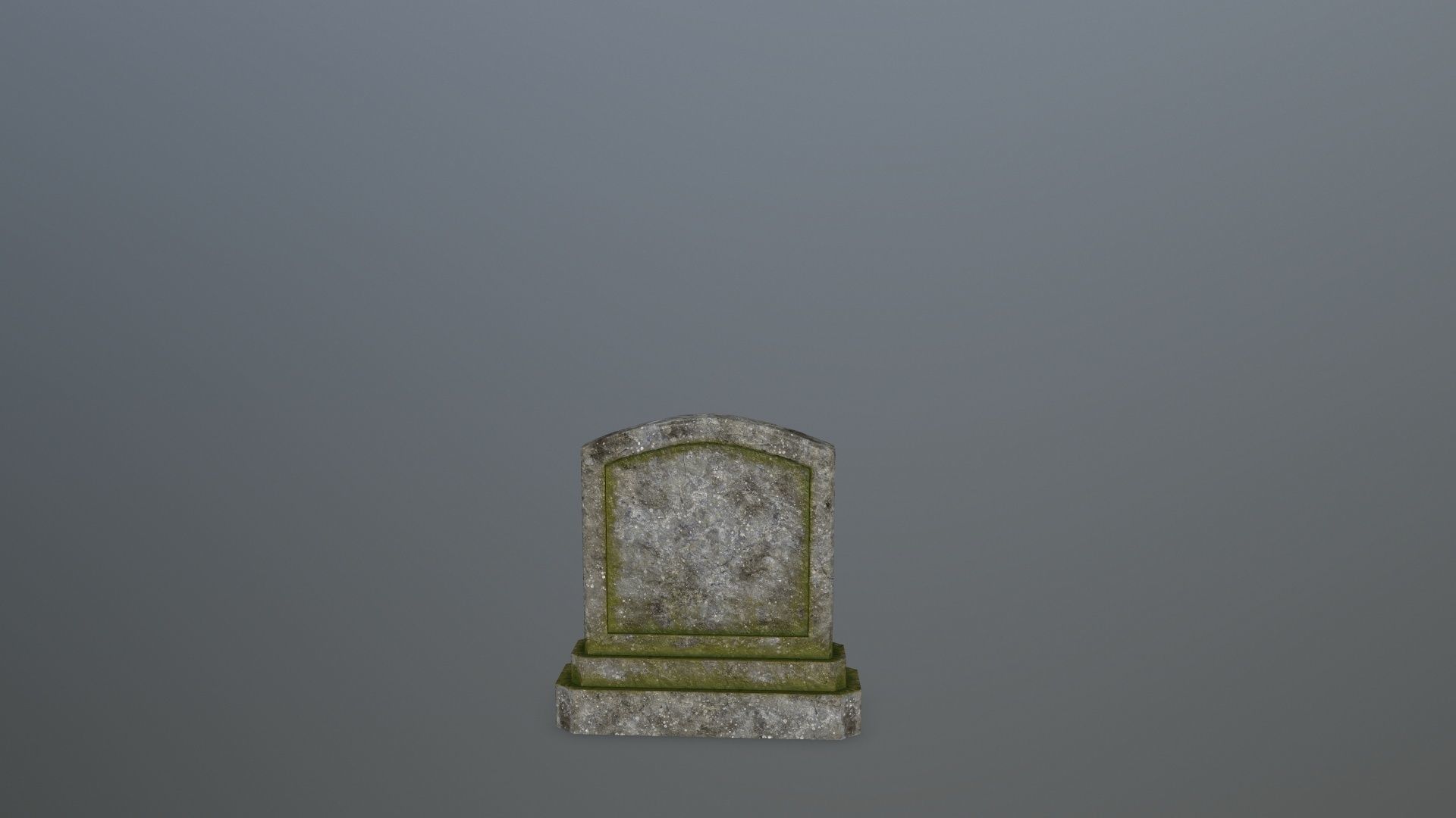 Tombstone Set stone column Low-poly 3D model_14