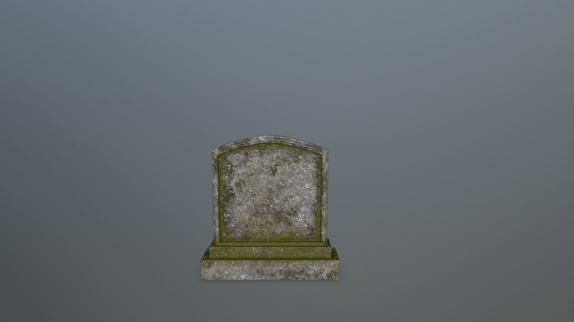 Tombstone Set stone column Low-poly 3D model_21