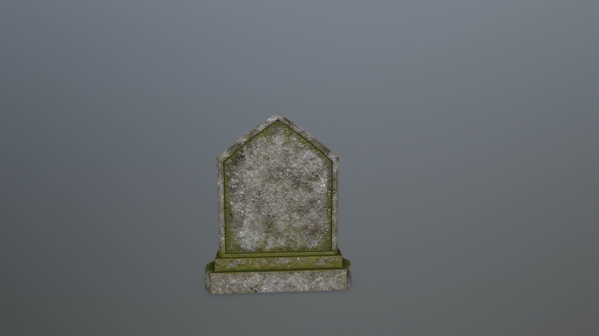 Tombstone Set stone column Low-poly 3D model_23