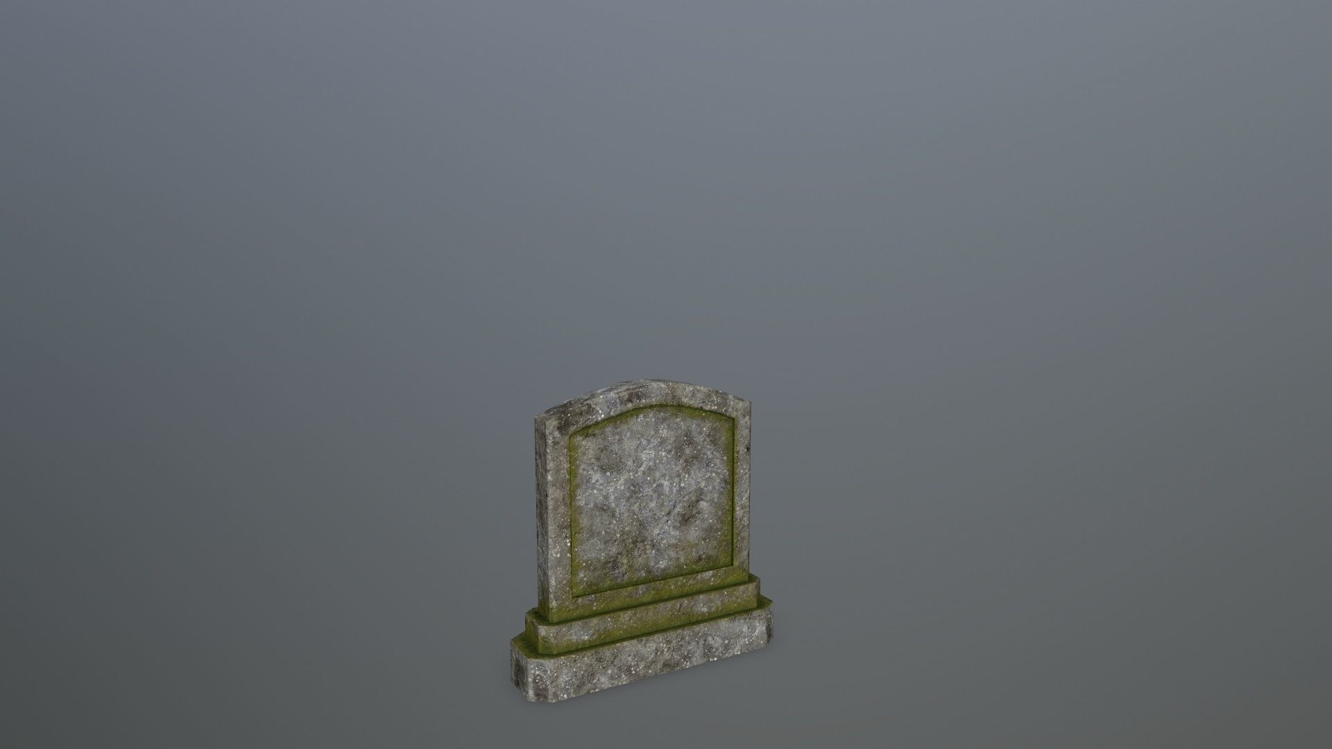 Tombstone Set stone column Low-poly 3D model_13