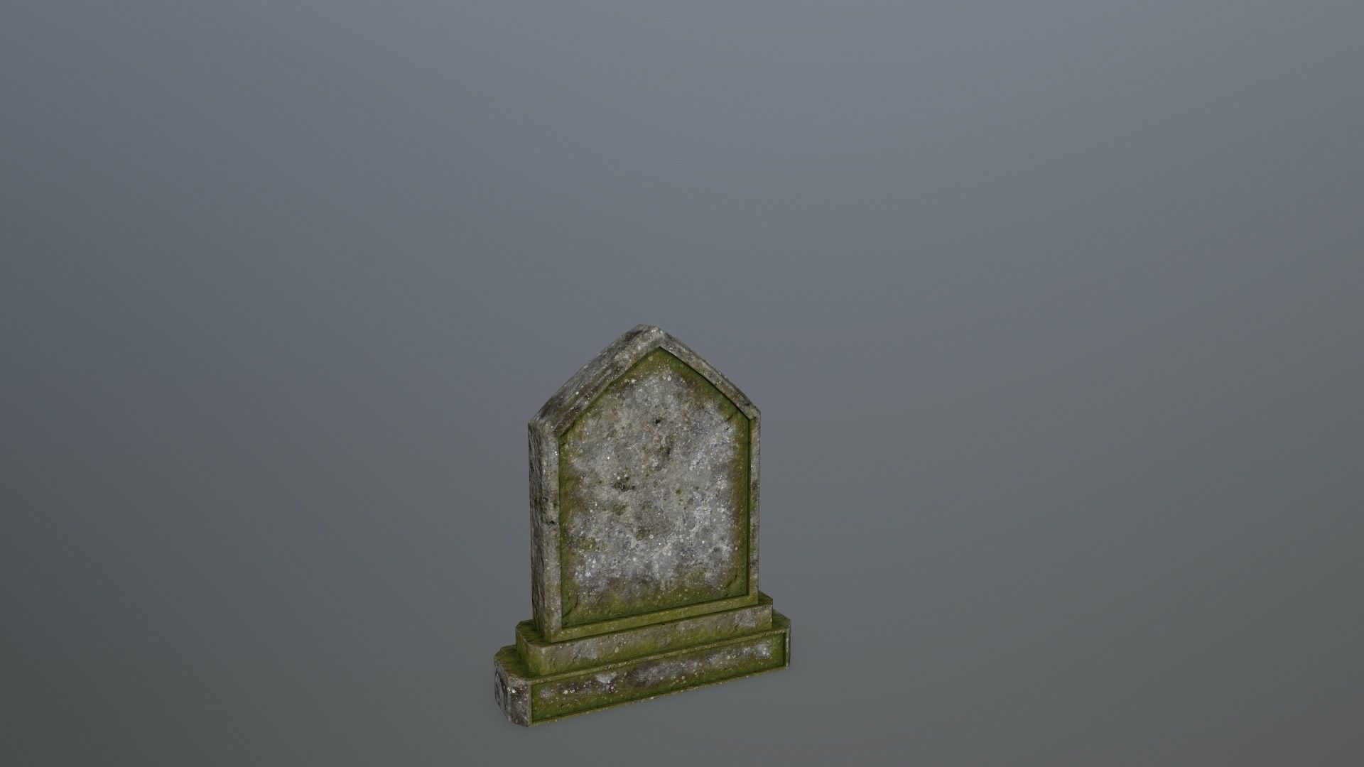 Tombstone Set stone column Low-poly 3D model_15